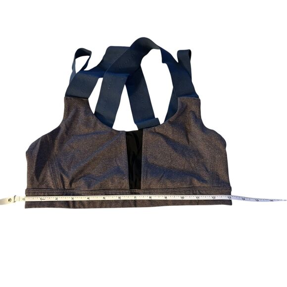 ALO Yoga Blue and Black Sports Bra - Picture 4 of 7